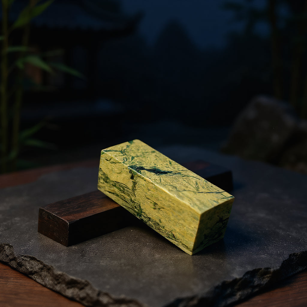 Yaan Green Frozen Stone Square Seal