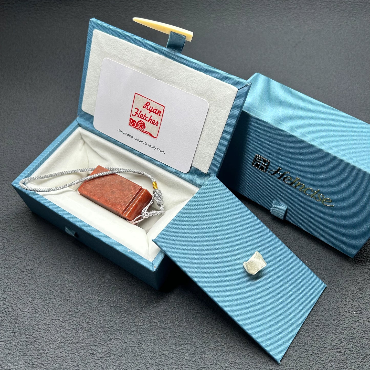 Zhejiang Red Stone Arched Knob Square Seal